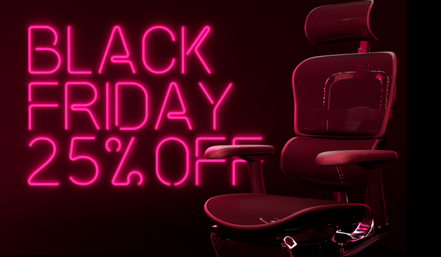 25% off ergonomic office and gaming chairs for Black Friday