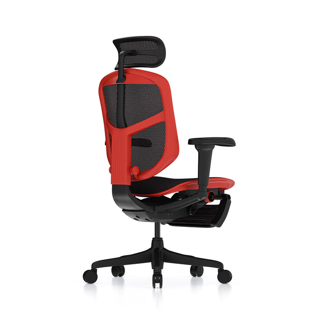 Enjoy Ultra gaming chair with red frame 135º right view 