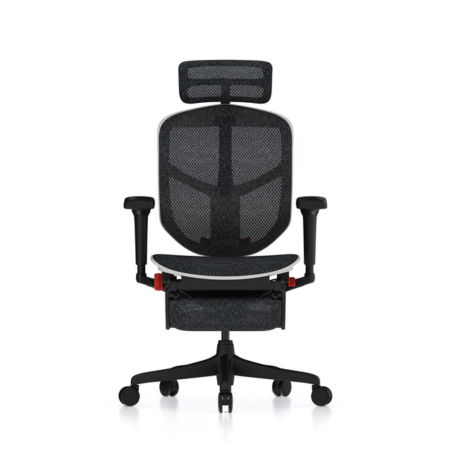 Enjoy Ultra gaming chair with white frame front view