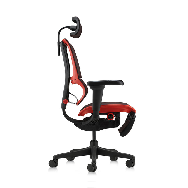 right profile view of the mirus ultra gaming chair in black frame