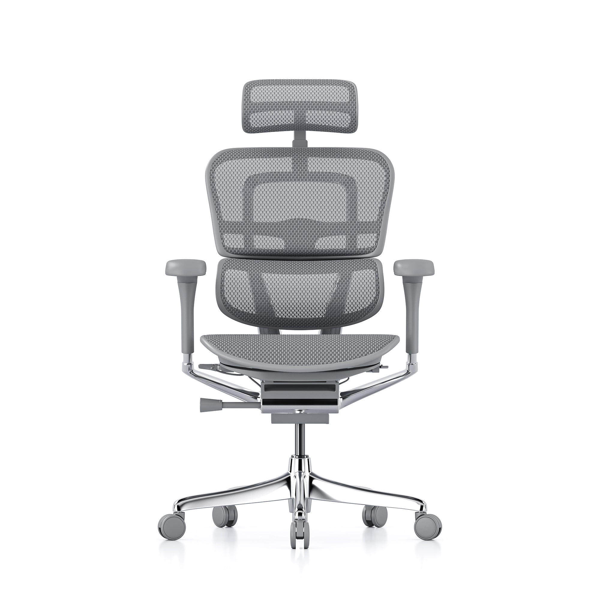 Ergohuman Elite office chair | Grey frame & grey mesh – Ergohuman ...