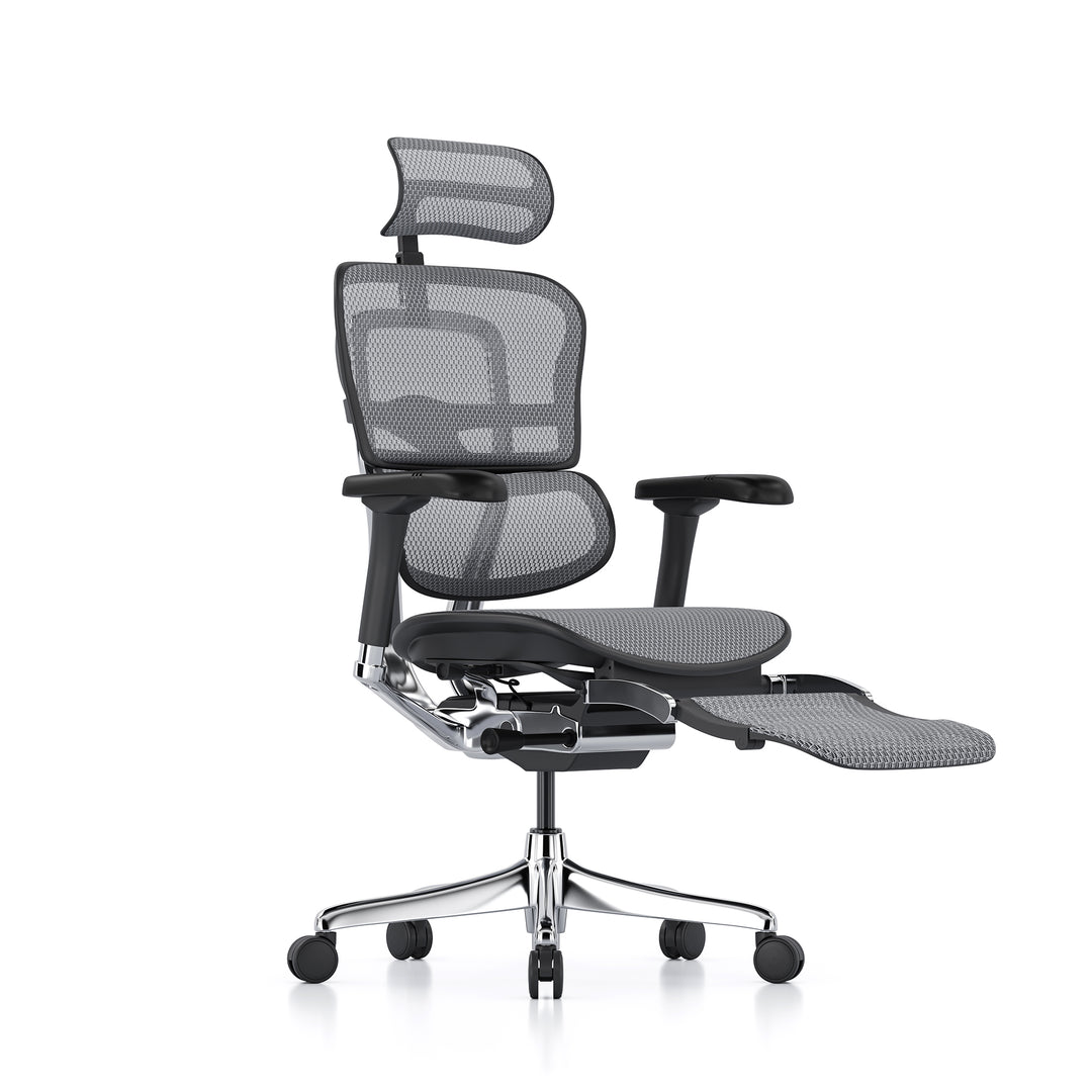 Ergohuman Elite office chair | Black frame & grey mesh – Ergohuman ...