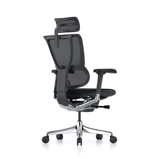 Mirus office chair, black mesh, black frame