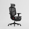 Enjoy Ultra gaming chair with black frame reclining video