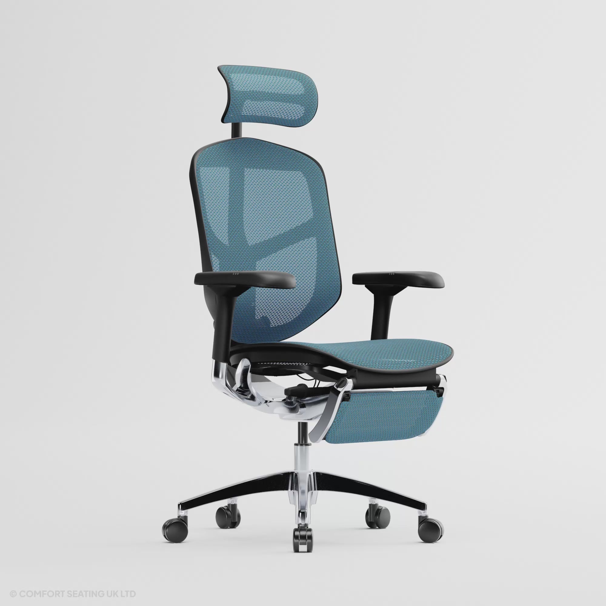 Enjoy Elite office chair | Black frame & blue mesh | Ergohuman
